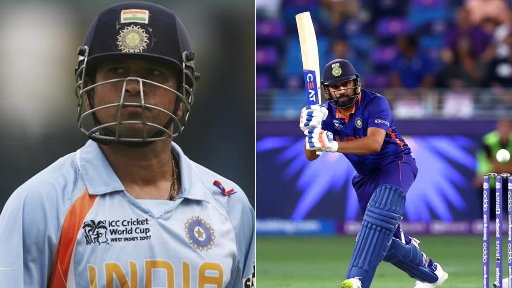 सबसे अधिक छक्के लगाने में सचिन से आगे निकले रोहित sachin rohit getty 1635852805925 - The News Chakra