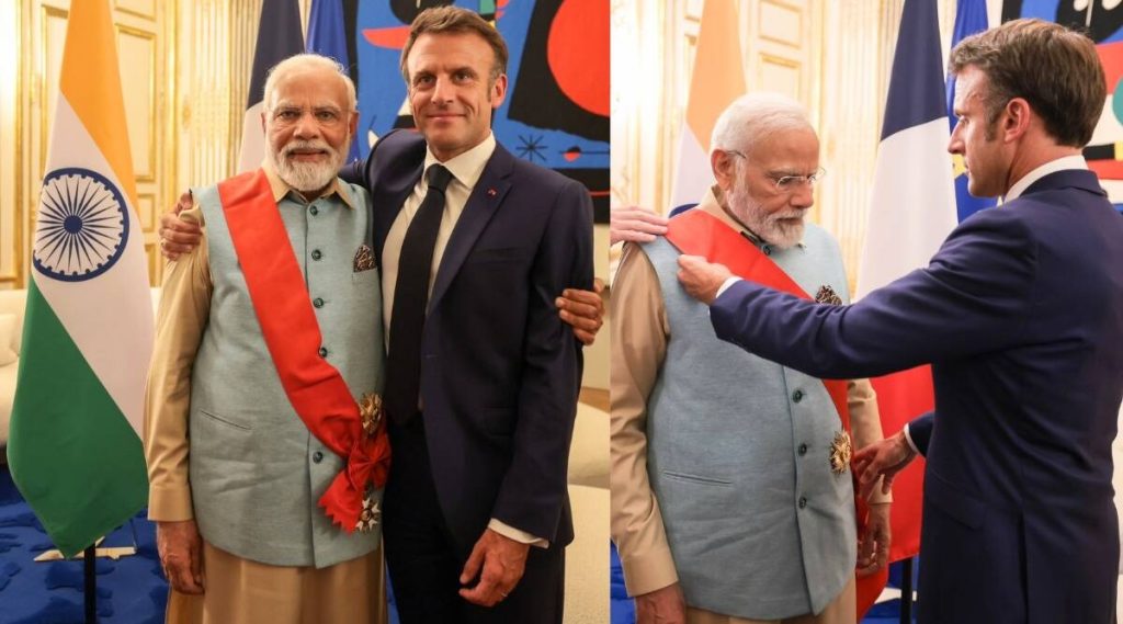 modi macron award - The News Chakra